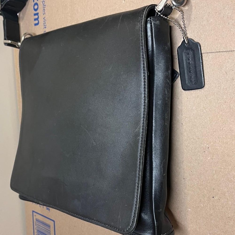 Vintage COACH Messenger Bag 9431 Leather crossbody flap 90’s great condition